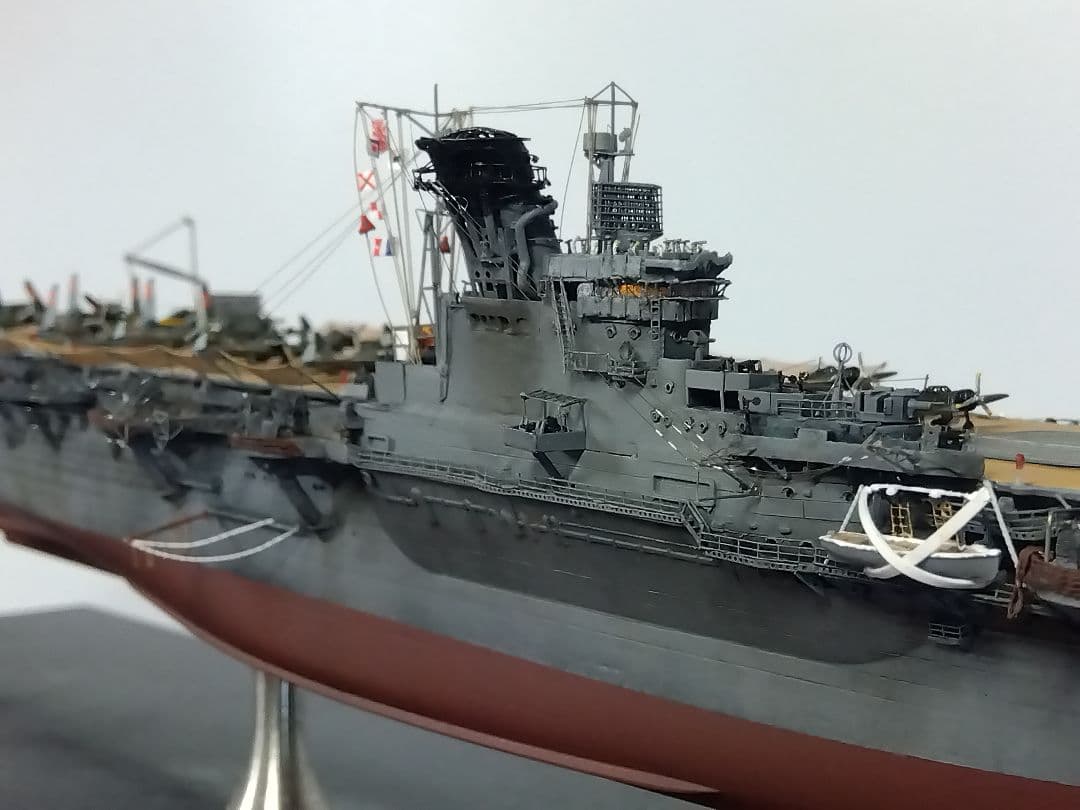 J*J様 1/700 精密模型帝国海軍正規空母「隼鷹」完成品