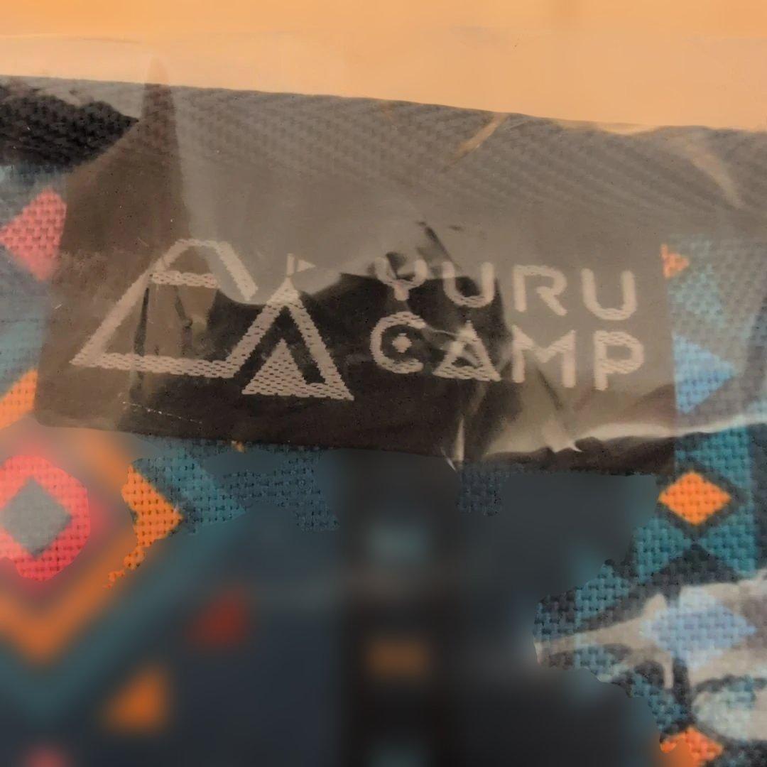 ゆるキャン アウトドアチェア 青色幾何学模様