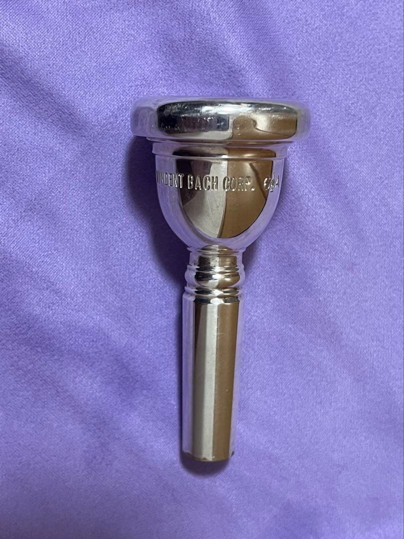 トロンボーンマウスピース Bach corp. 6 1/2A 太管