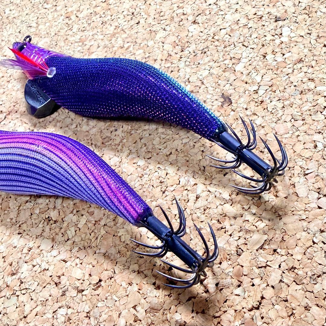 美品　エギリーダートマックス　3.5号　　 2個セット　パープル　魔女クロス