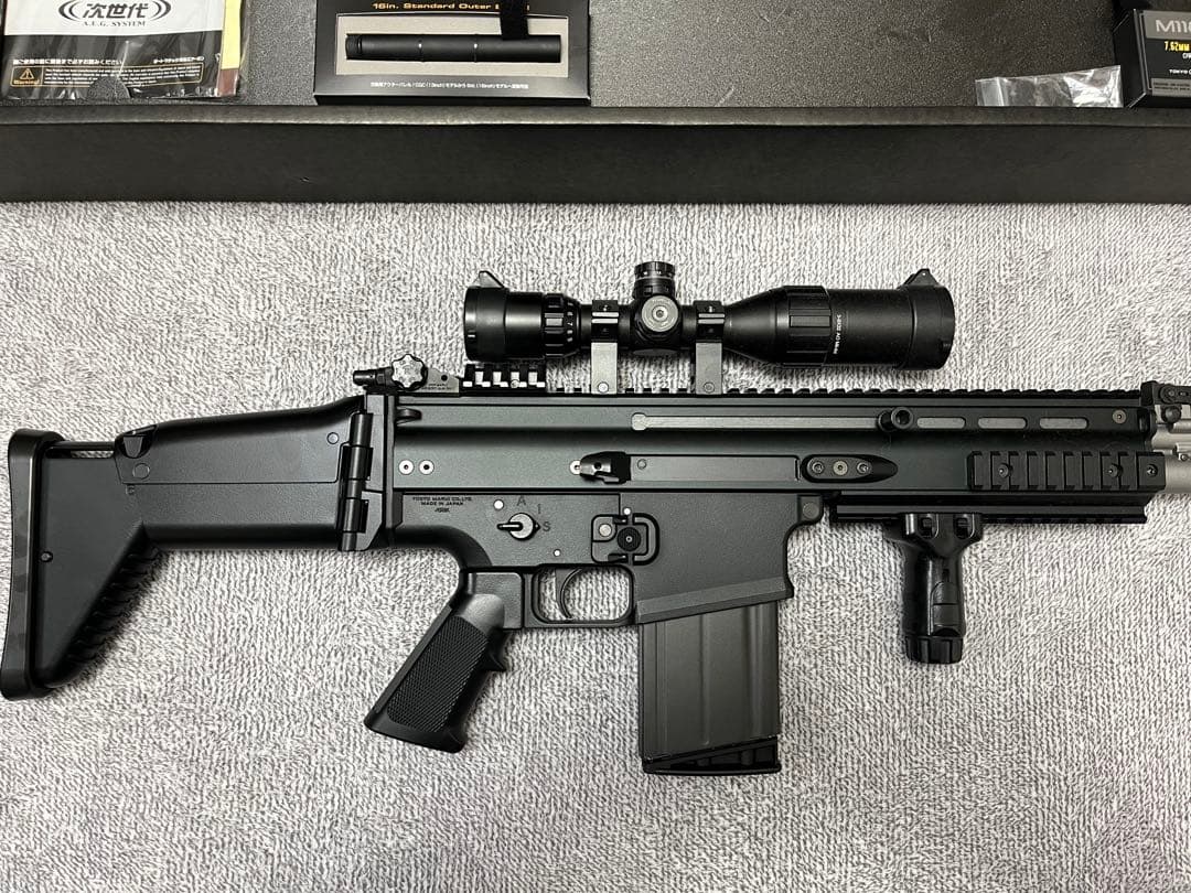 東京マルイ No17 SCAR-H (ブラック) 次世代電動ガン スコープ付