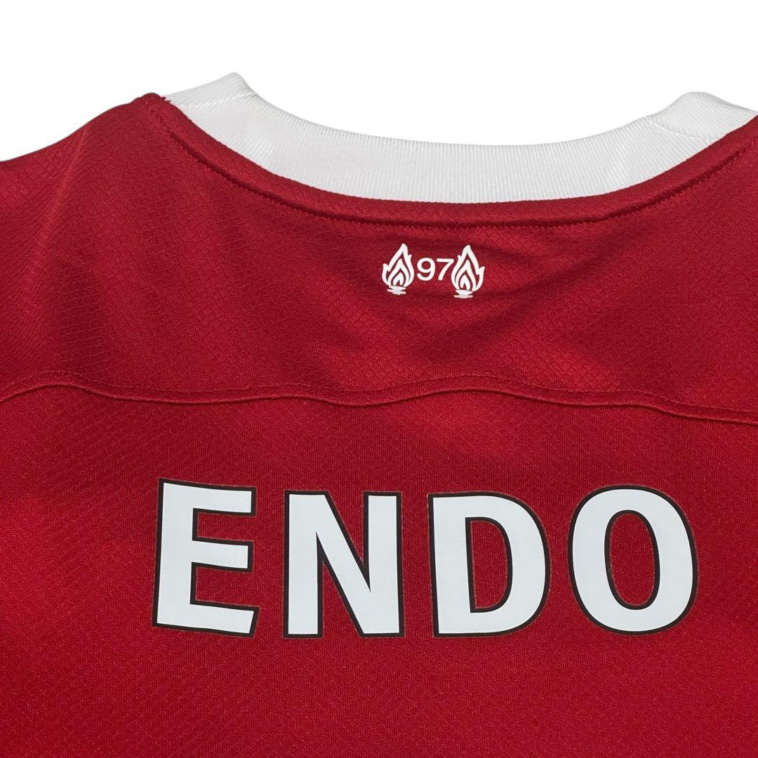 リヴァプール 23/24 サイン入り　ユニフォーム　遠藤航 #3 優勝　L