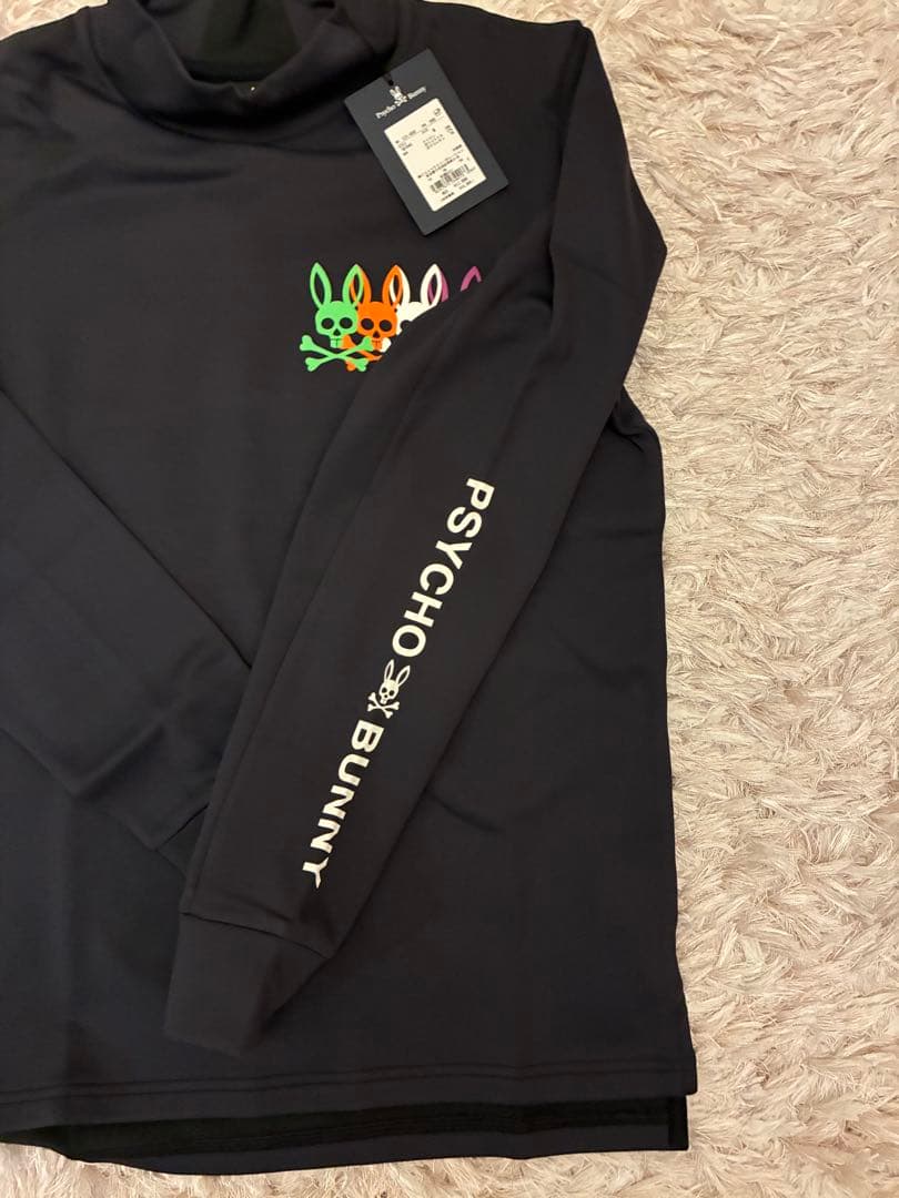 サイコバニーゴルフ　裏起毛長袖モックネック　M