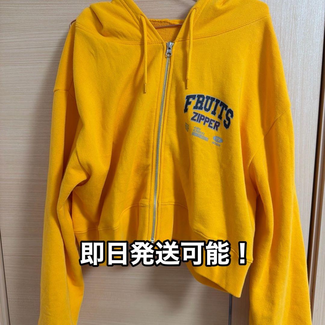 FRUITS ZIPPER鎮西寿々歌　推しアピパーカードロップド丈リメイク