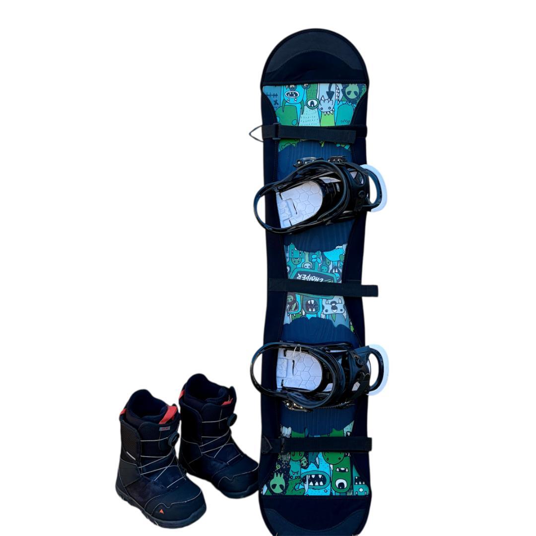 BURTON キッズ スノーボード 3点セット 120cm BOA ブーツ付