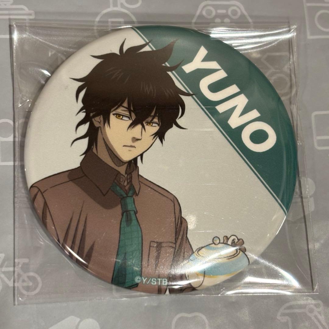 ブラッククローバー　ぴえろ40周年記念　コラボカフェ　缶バッジ　ユノ