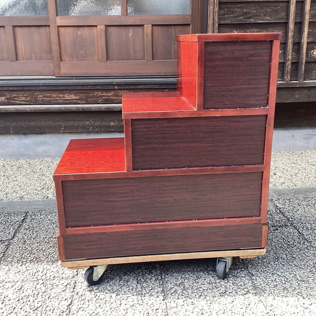民芸家具　階段タンス