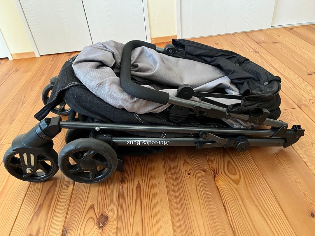 MercedesBenz メルセデスベンツデニム風ペットカート グレー/ブラック