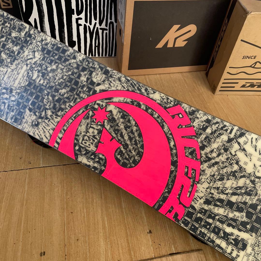 RICE28　良質国産スノーボードセット　OGASAKA製　MORROWバイン付