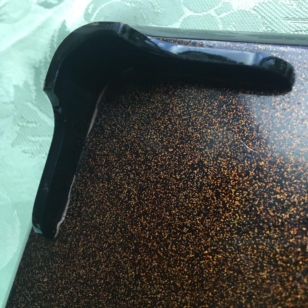 逸品　極上春の七草蒔絵　四方脚付膳　蓋付碗セット　A