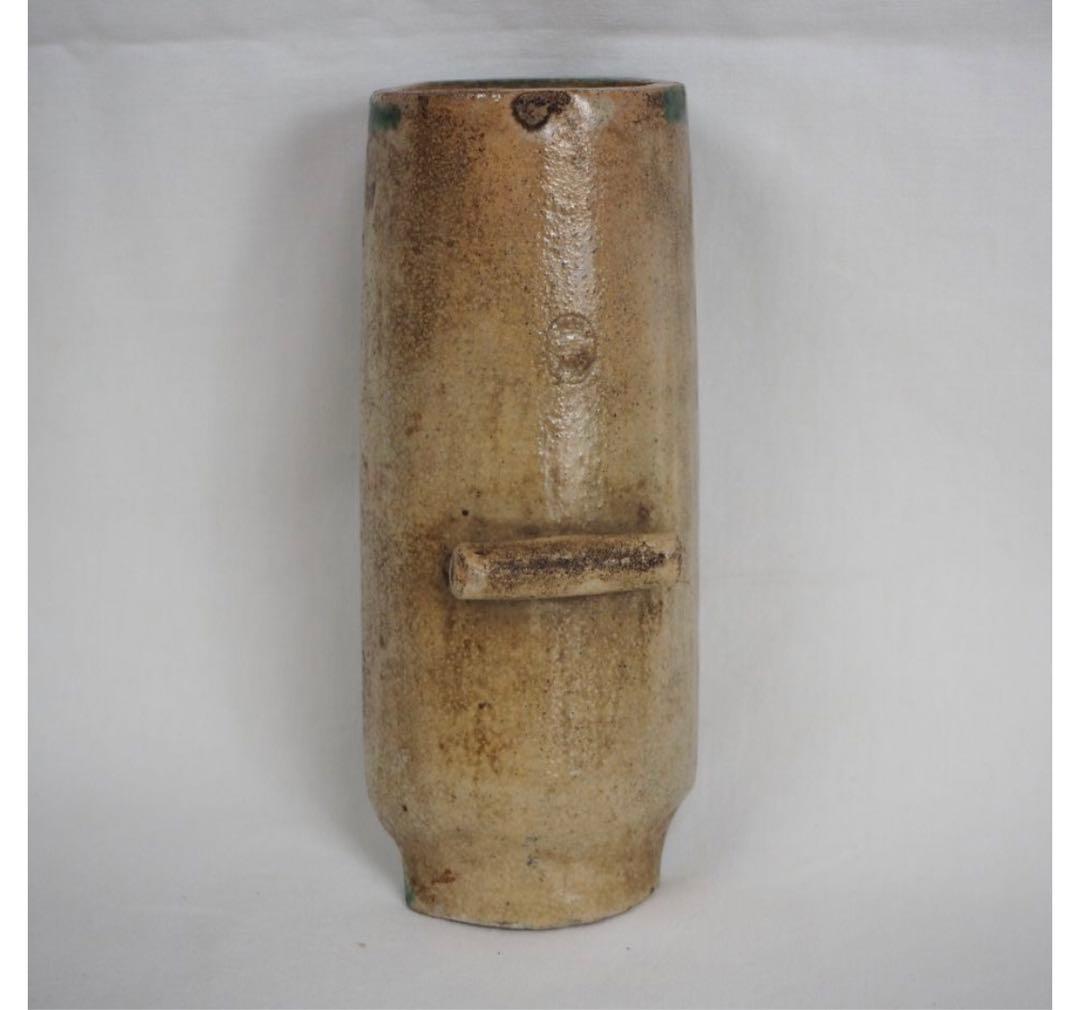 送料無料　江戸時代　豊楽焼『豊助』銘　瓦形茶量　茶道具　本物保証　★大珍品★