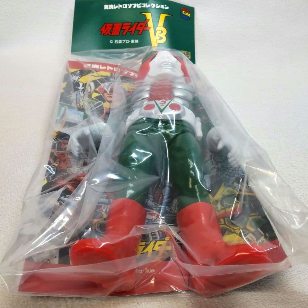 〈新品〉東映レトロソフビコレクション 仮面ライダーV3 ビニールマフラー版