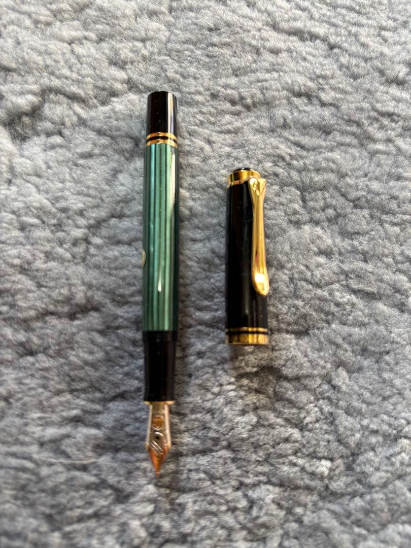 ペリカン スーベレーン M300 緑縞 14K 字幅F フルセット 新品/廃盤