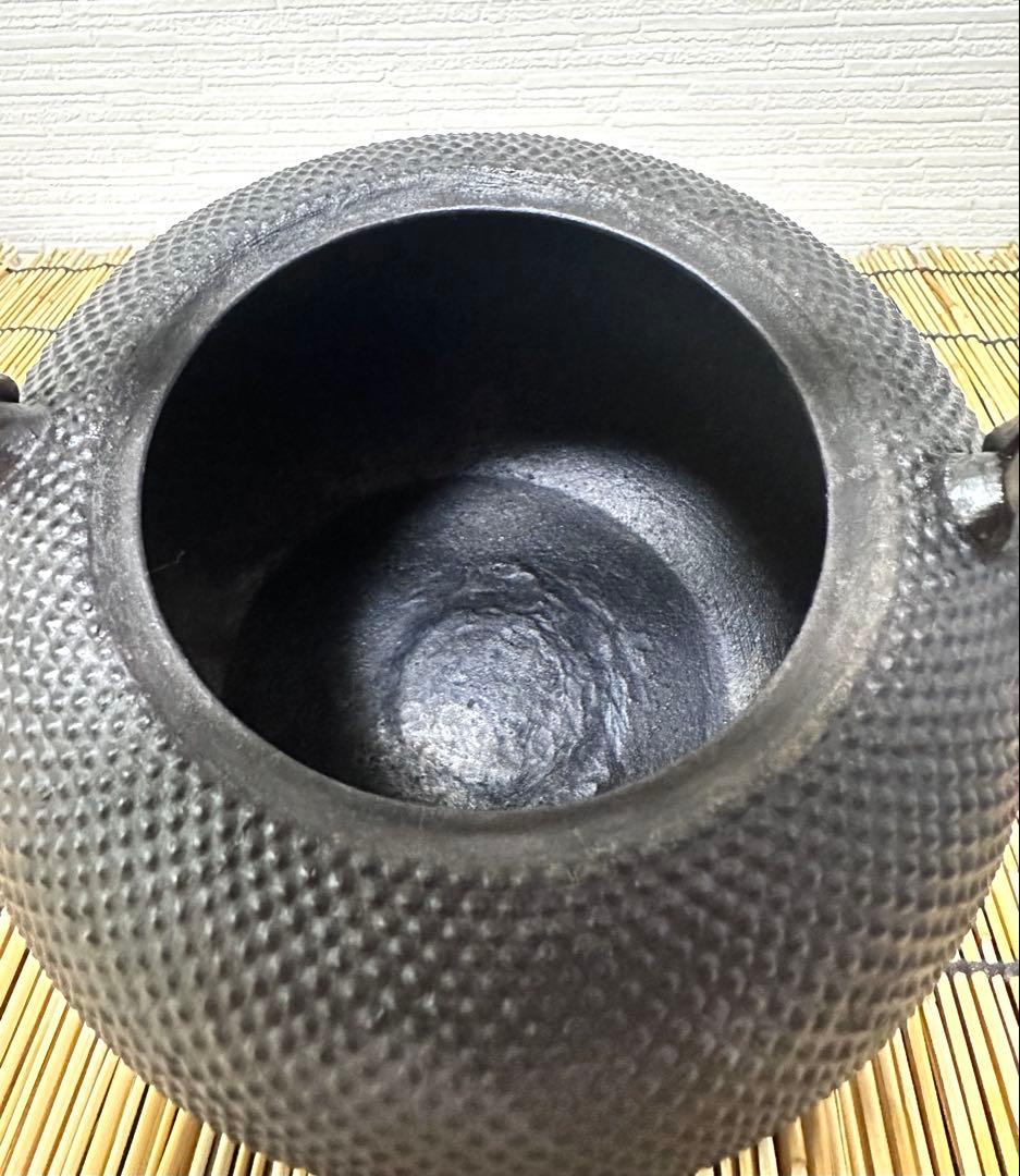 ＵＳＥＤ品 南部成龍堂鋳造所　伝統工芸士 及川 光正(齋峰)１８型　南部鉄瓶