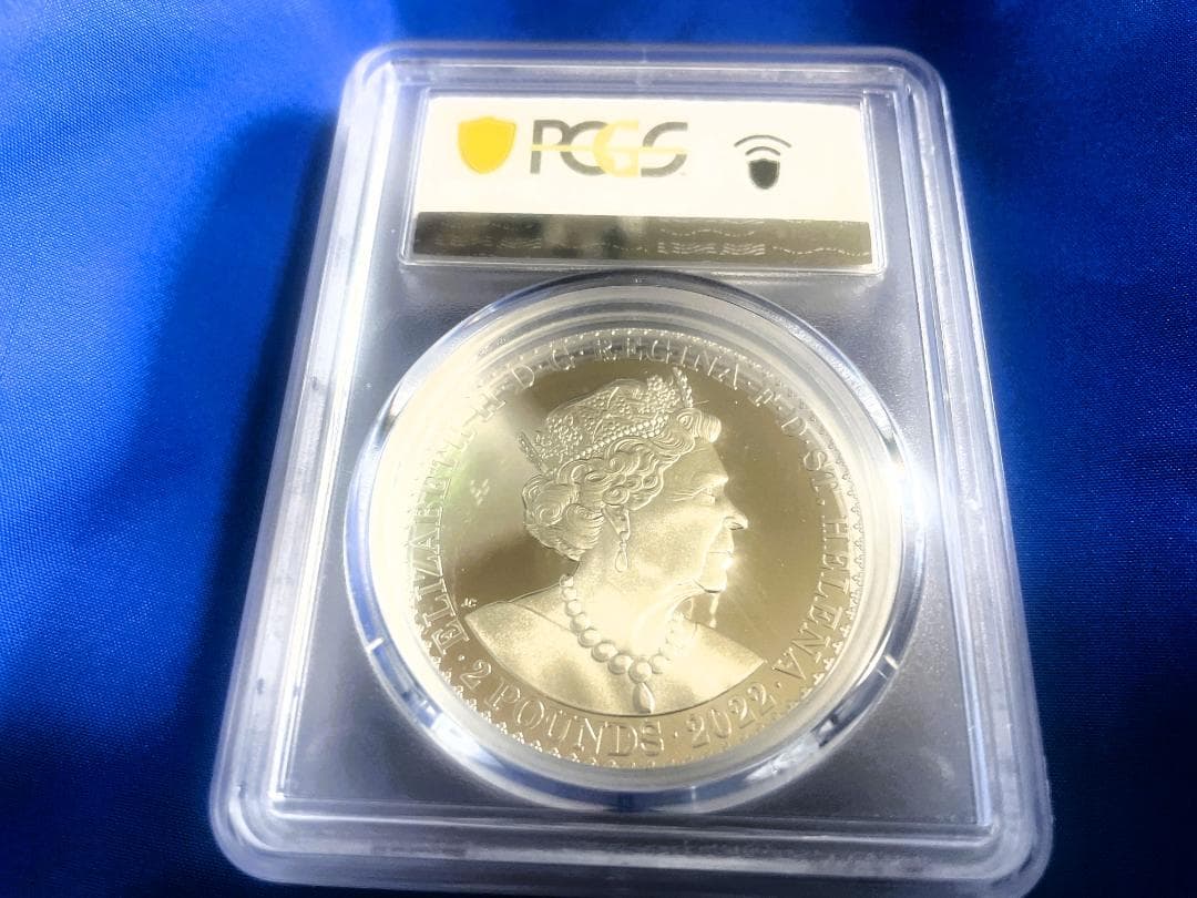 2022エリザベス2世 2oz 銀貨69 ゴチッククラウン ポートレート 164