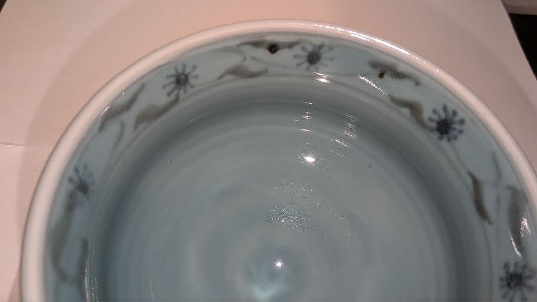 『堀尾俊吾』愚生庵　俊窯　　　　長崎　青磁茶碗　茶道具　海夏魚