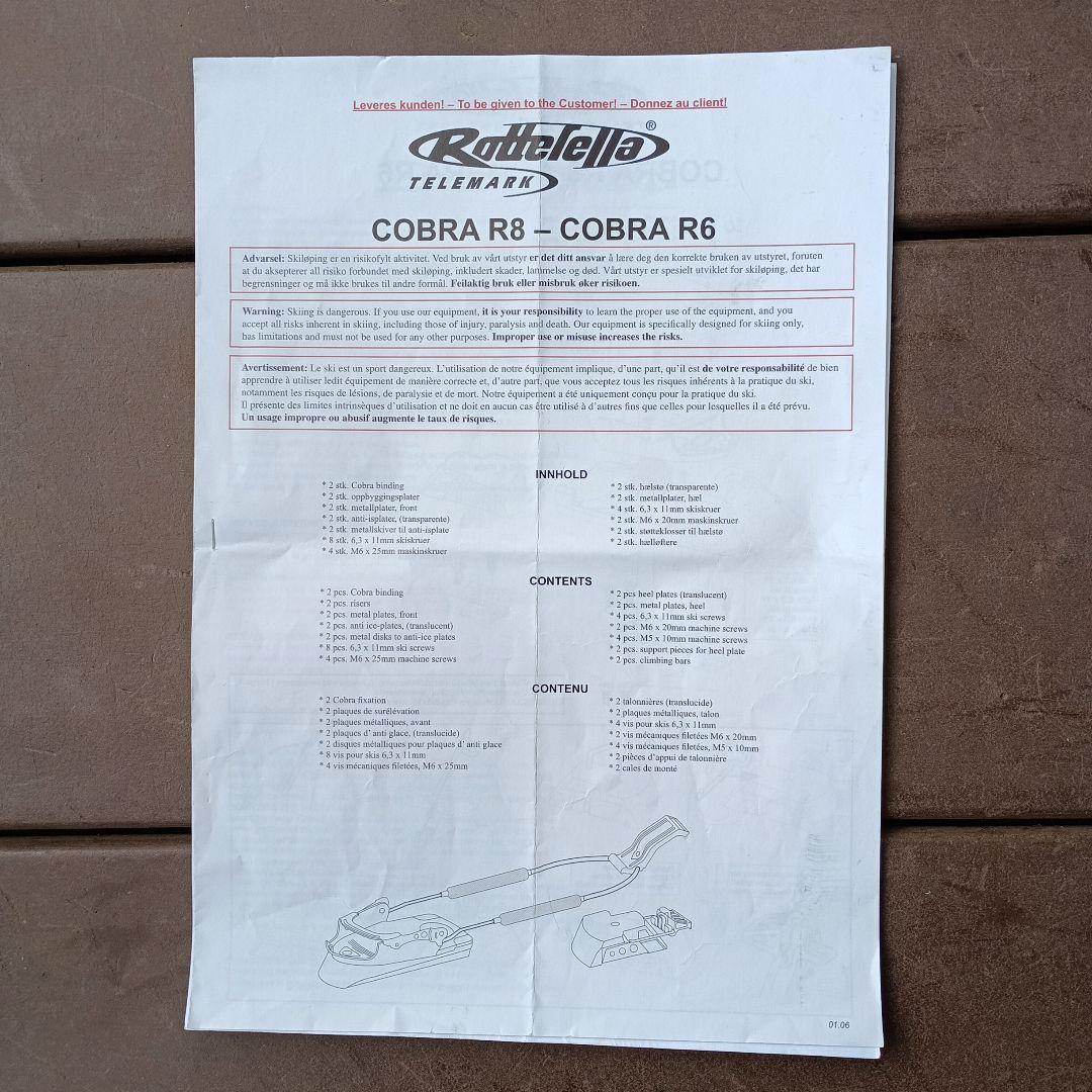 テレマークスキー用ビンディング