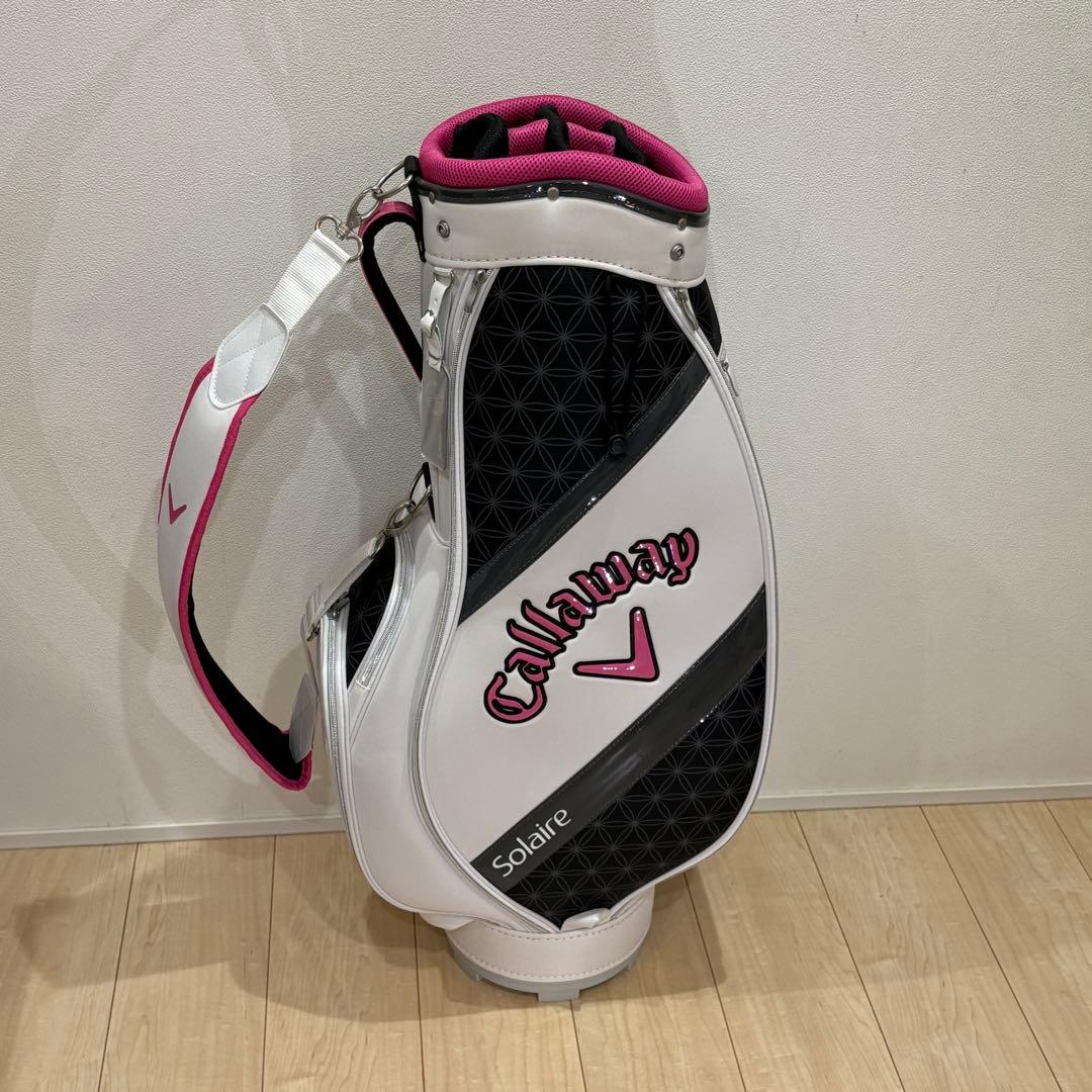Callaway Solaire キャディバッグ ホワイト/ブラック/ピンク