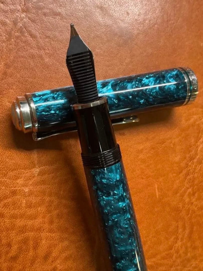 【希少品】ペリカン　スーベレーン　M805 M(中字) オーシャンスワール