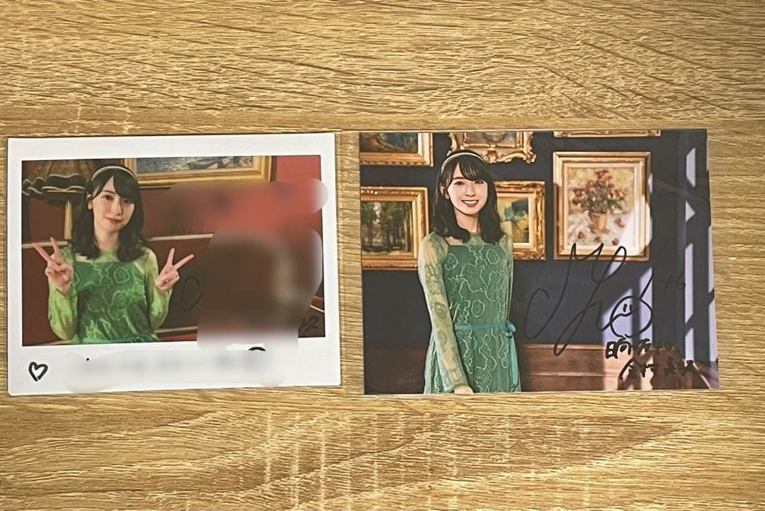 金村美玖　直筆サイン入りチェキ