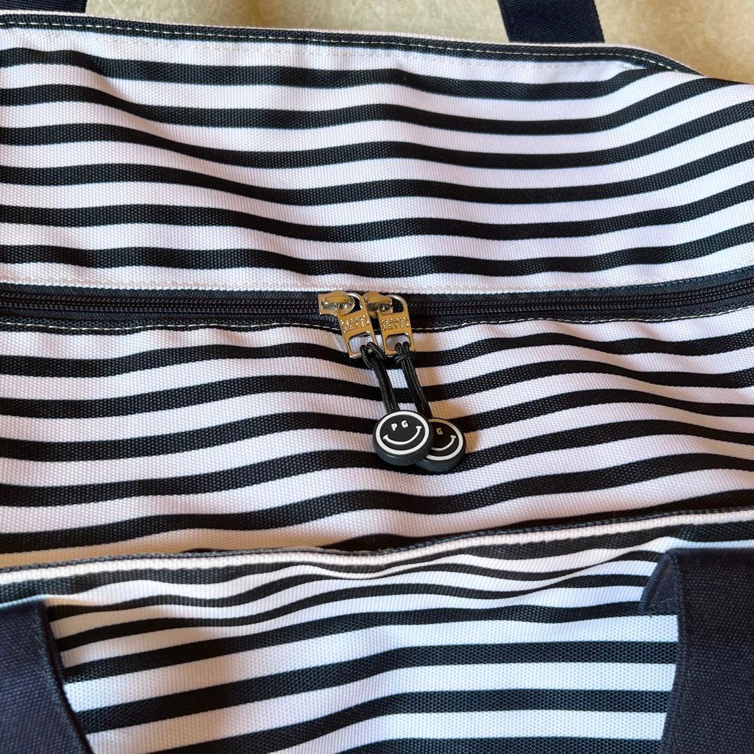 PEARLY GATES ロッカーバッグ　ストライプ　トートバッグ