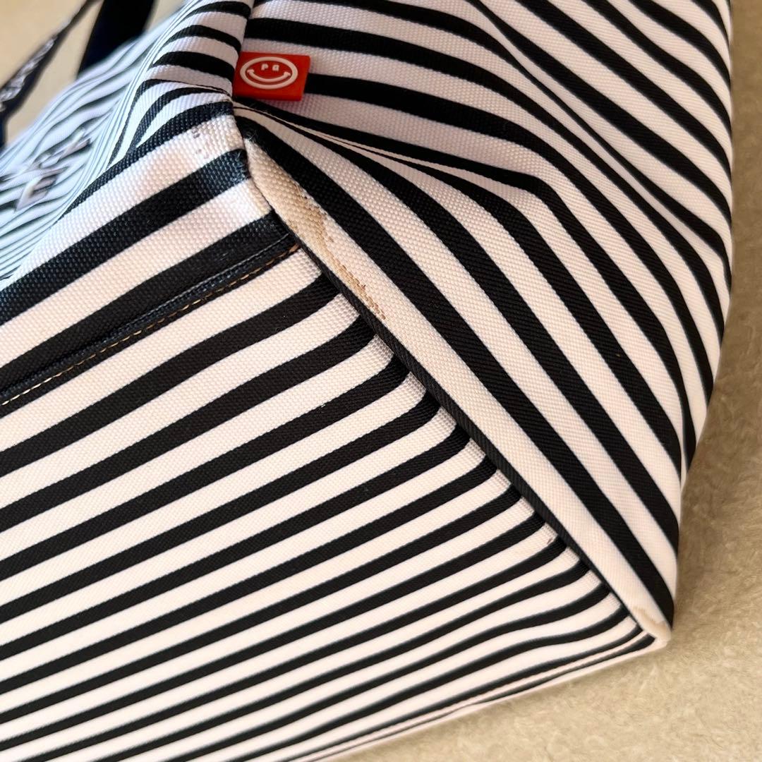 PEARLY GATES ロッカーバッグ　ストライプ　トートバッグ