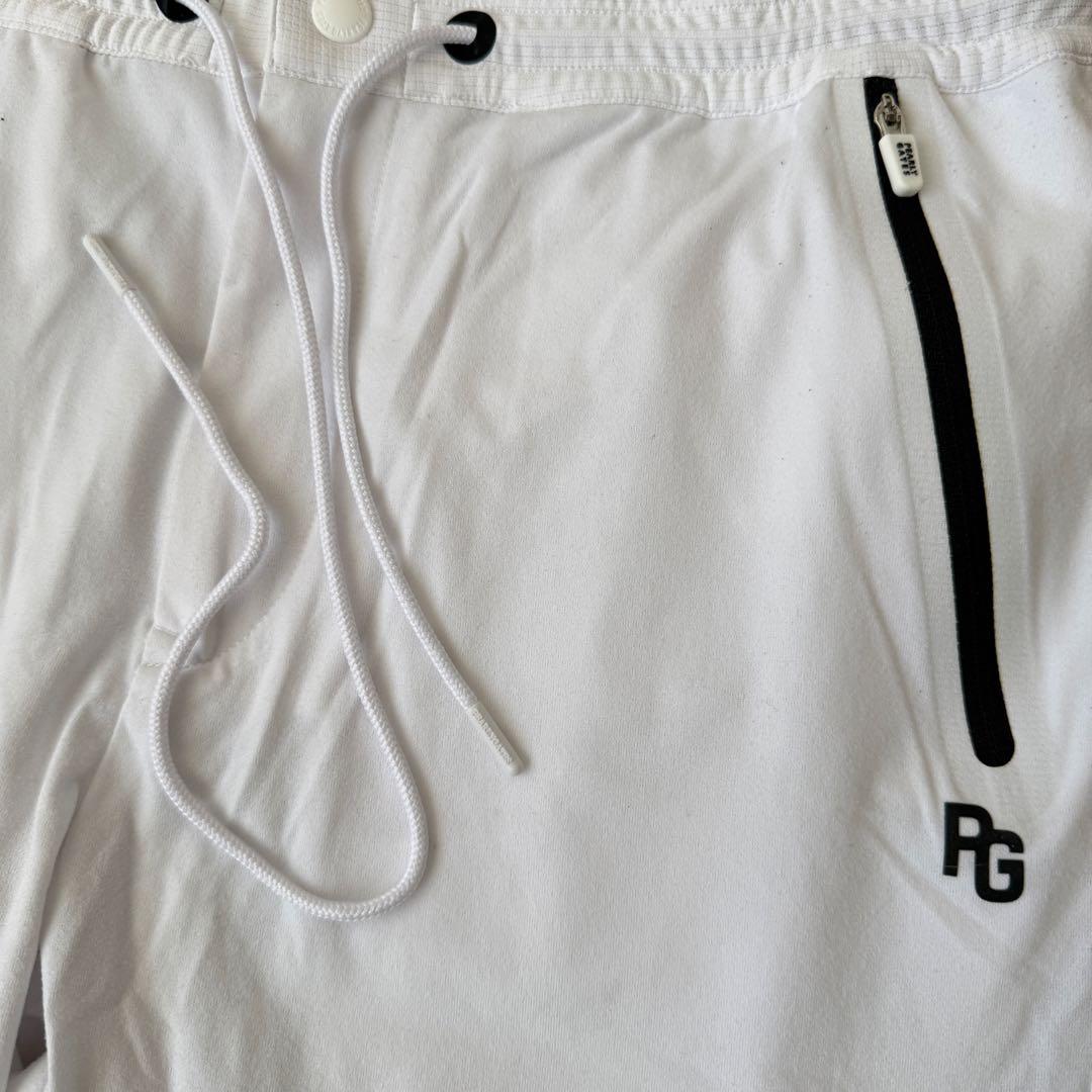 パーリーゲイツ　パンツ　白　黒　L〜XL相当 ホワイト　ドライ　ストレッチ　5