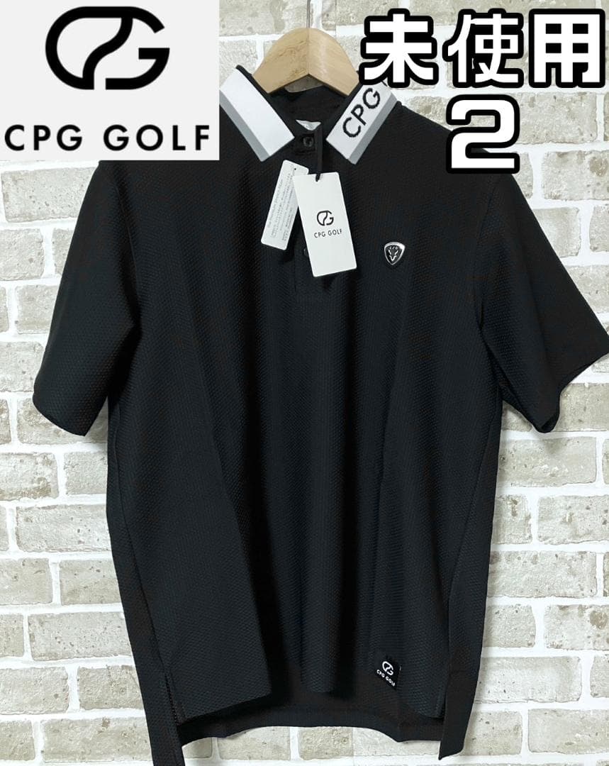 【24時間以内/匿名配送】シーピージーゴルフ メンズ 半袖 ポロシャツ サイズ2