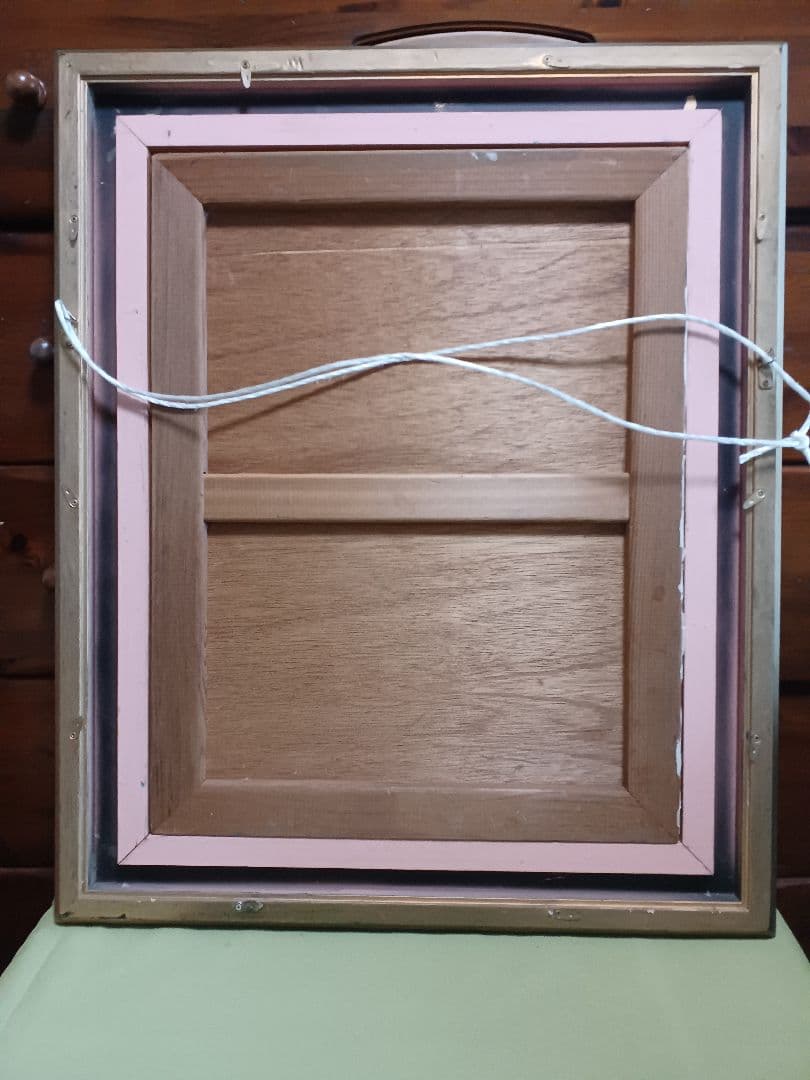 ◆ 広良　「李朝壺と沖の石」　日本画　P10号　◆