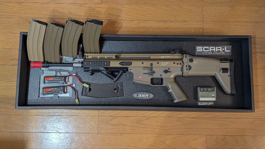 東京マルイ SCAR-L 次世代電動ガン マガジン、リポバッテリー、スリング付き