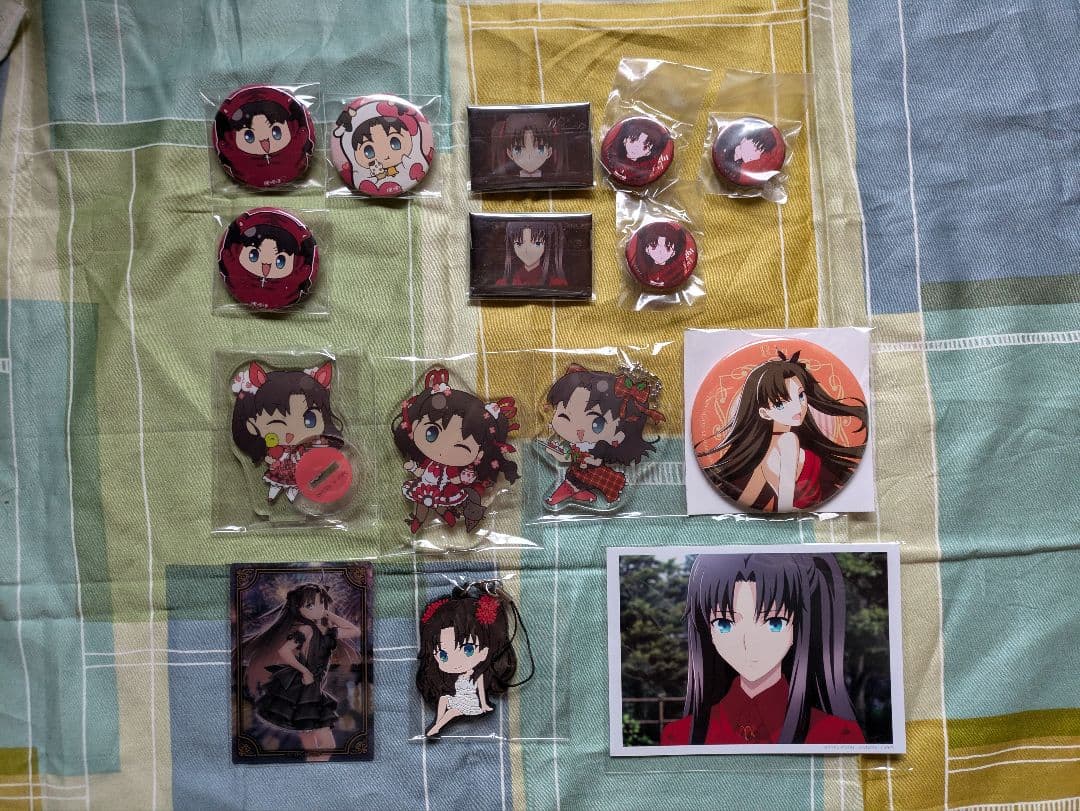 Fate 遠坂凛 缶バッジ アクリルスタンド ブロマイド