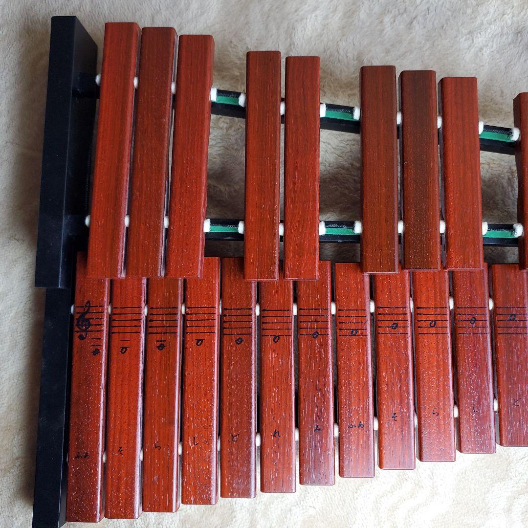 ヤマハ　卓上木琴(シロフォン)　マレット(ばち)　ケース付き