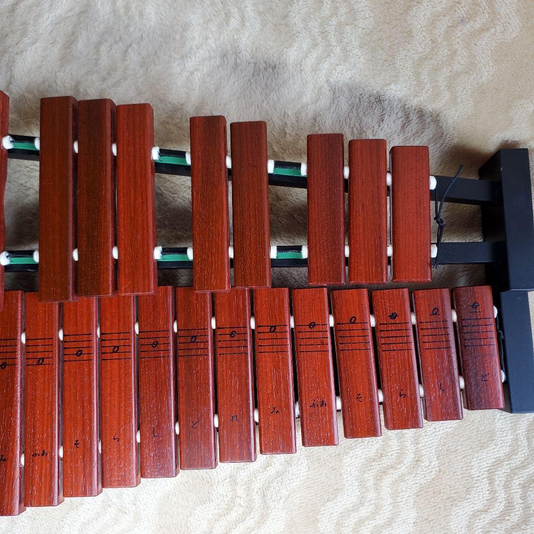 ヤマハ　卓上木琴(シロフォン)　マレット(ばち)　ケース付き