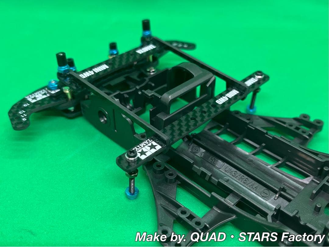 【ミニ四駆・FM-A用】2軸ATピボット＋2軸ATスラダン＋1軸リヤアンカー