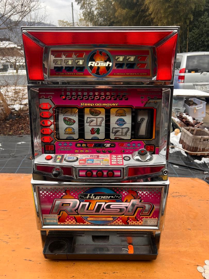 希少 パチスロ実機 山佐 ハイパーラッシュ 機　レトロスロット