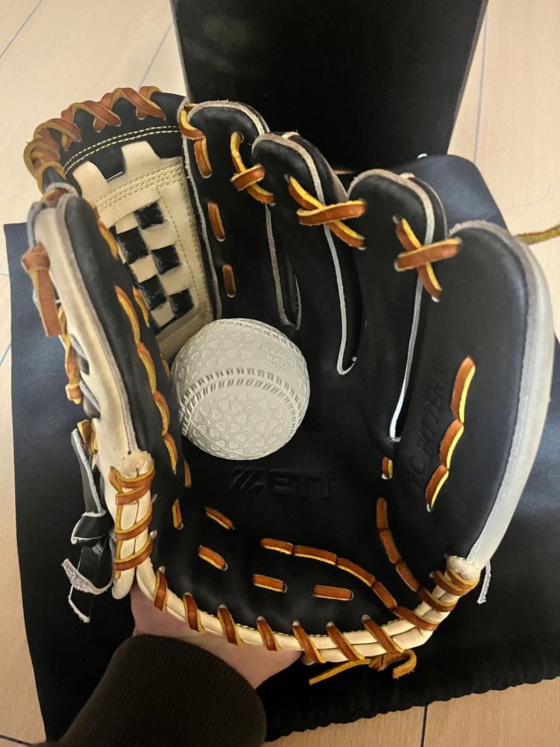 ZETT プロステイタス 軟式 オーダーグラブ 源田モデル 内野手用 【美品】