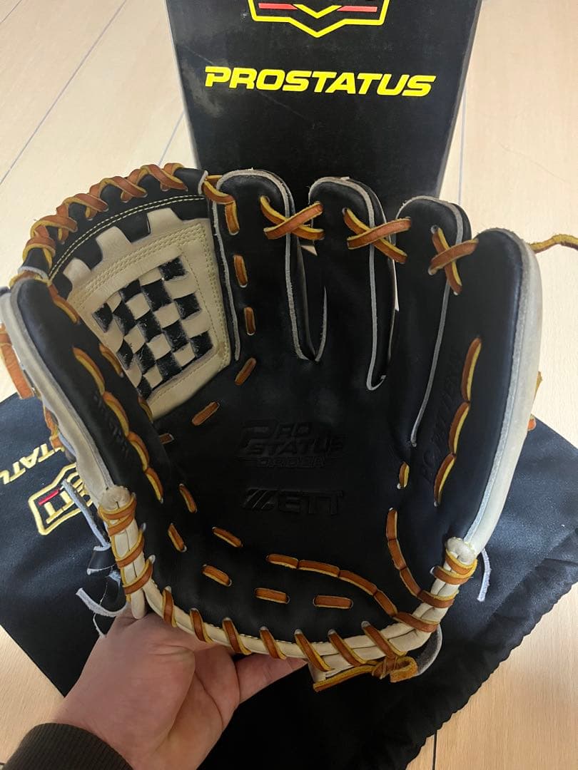 ZETT プロステイタス 軟式 オーダーグラブ 源田モデル 内野手用 【美品】