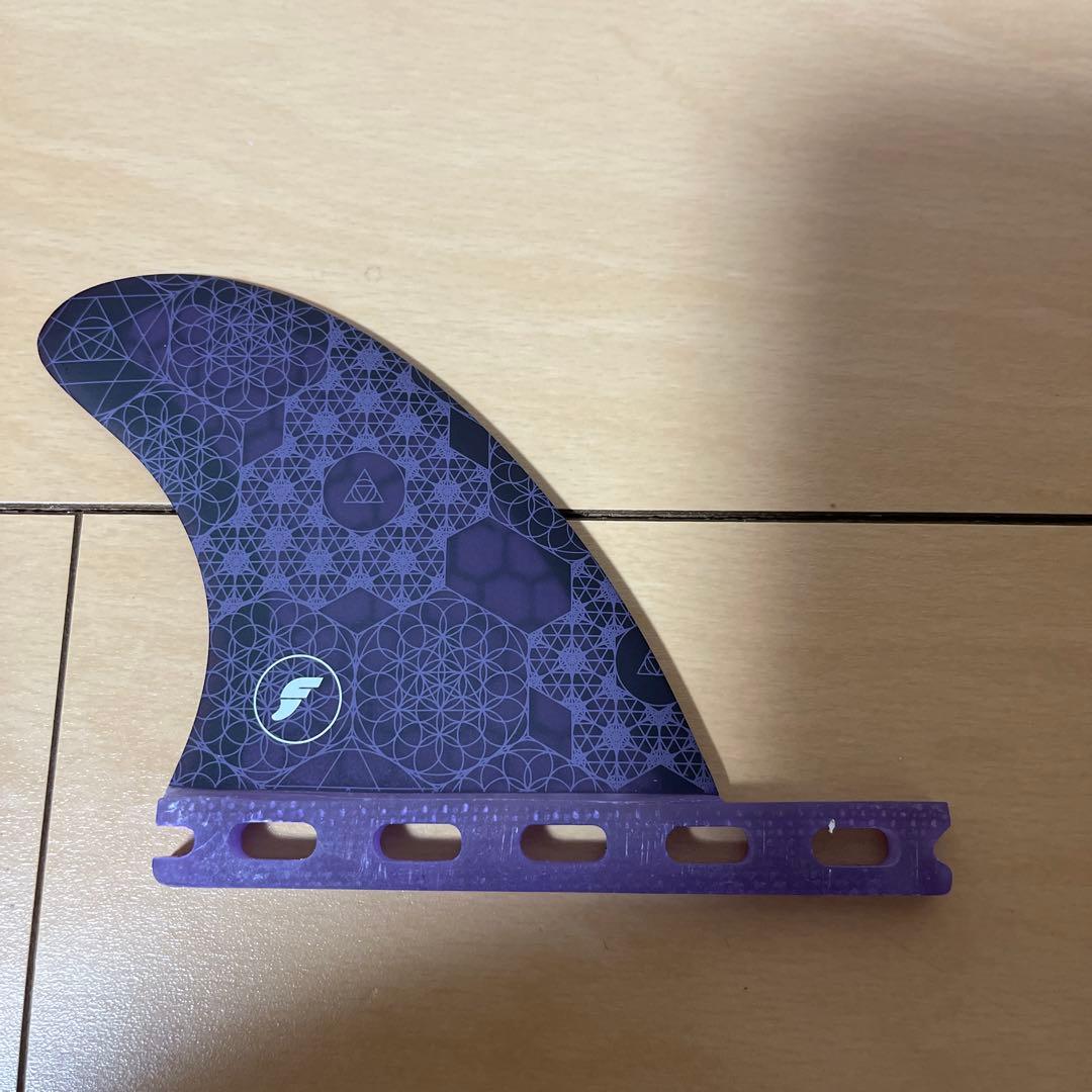 futures サーフボードフィン 3枚セット 紫と黒