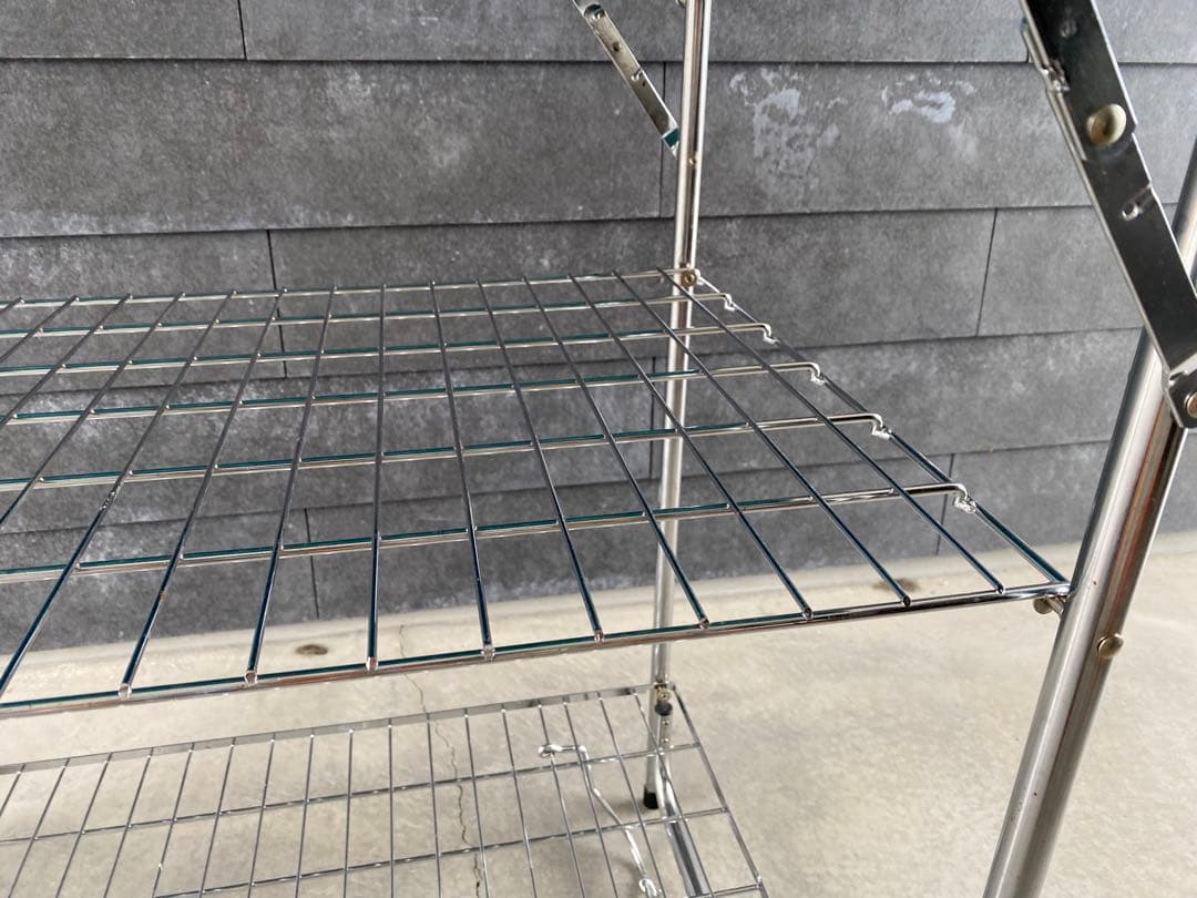 テントマークデザイン　ステンレス製折りたたみテーブル　キャンプテーブル