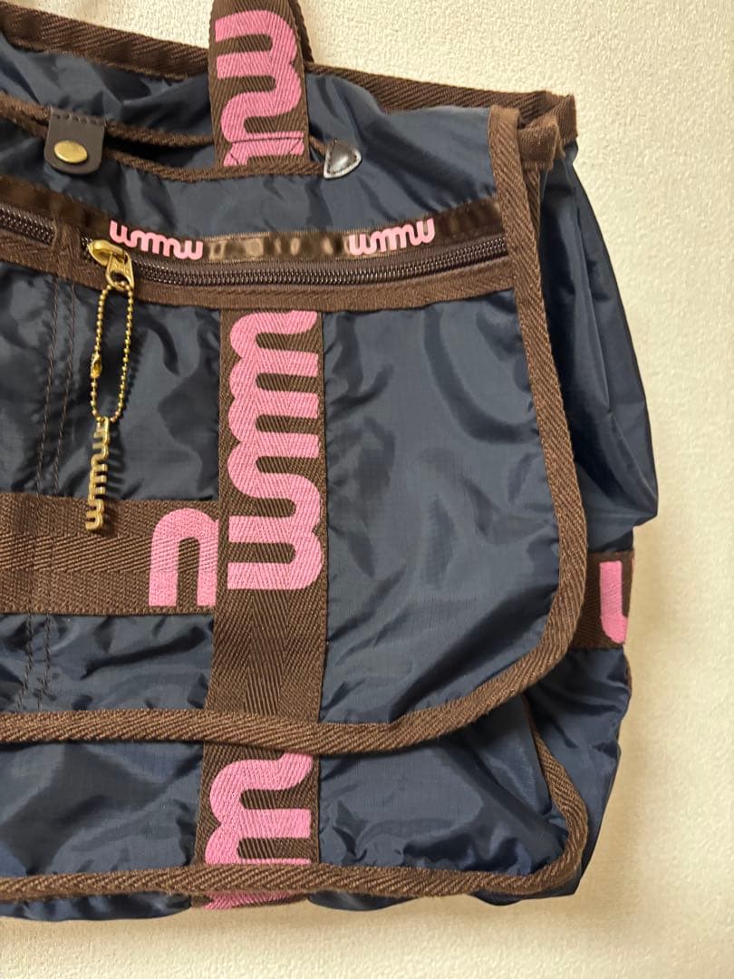 【完売品】ドリカムwmmw soft bag トート バッグ★チャーム付き