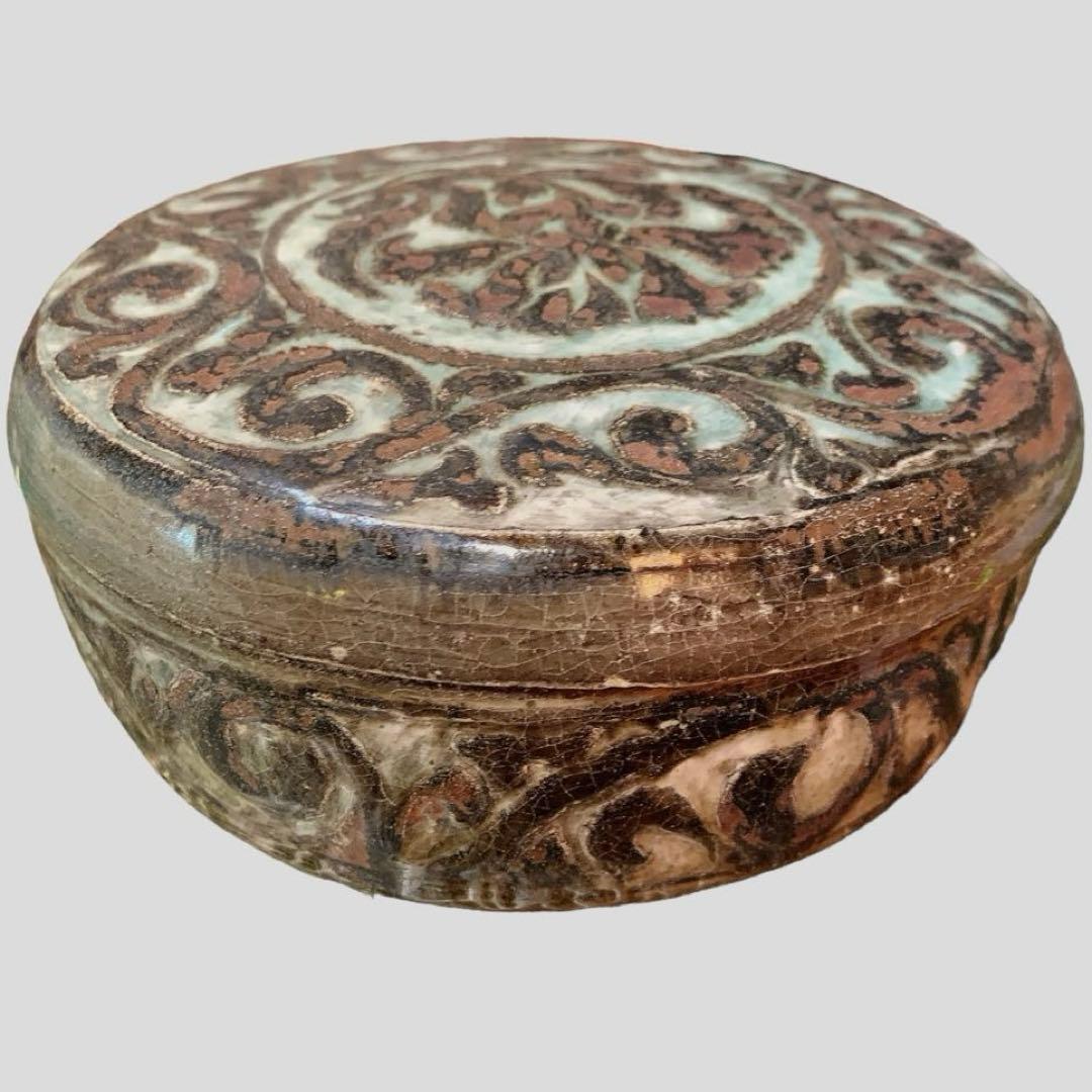 高麗 青磁 刻花象 花文 合子　中国　李朝　鳳凰　古美術　骨董品　朝鮮　香合