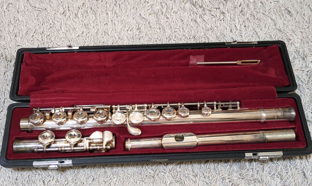 【要修理】ヤマハ フルート YFL211S ケース付 　部品取り等に