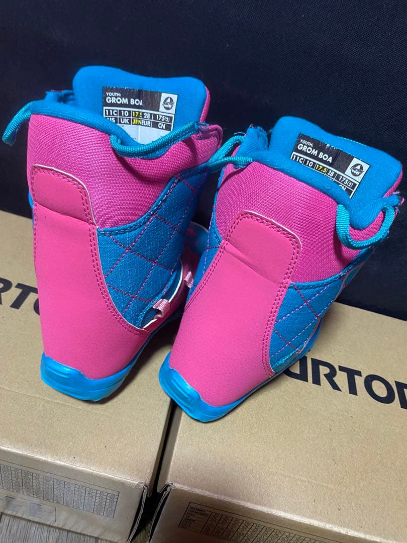 Burton 子ども用スノーボードブーツ YOUTH GROM BOA 17.5