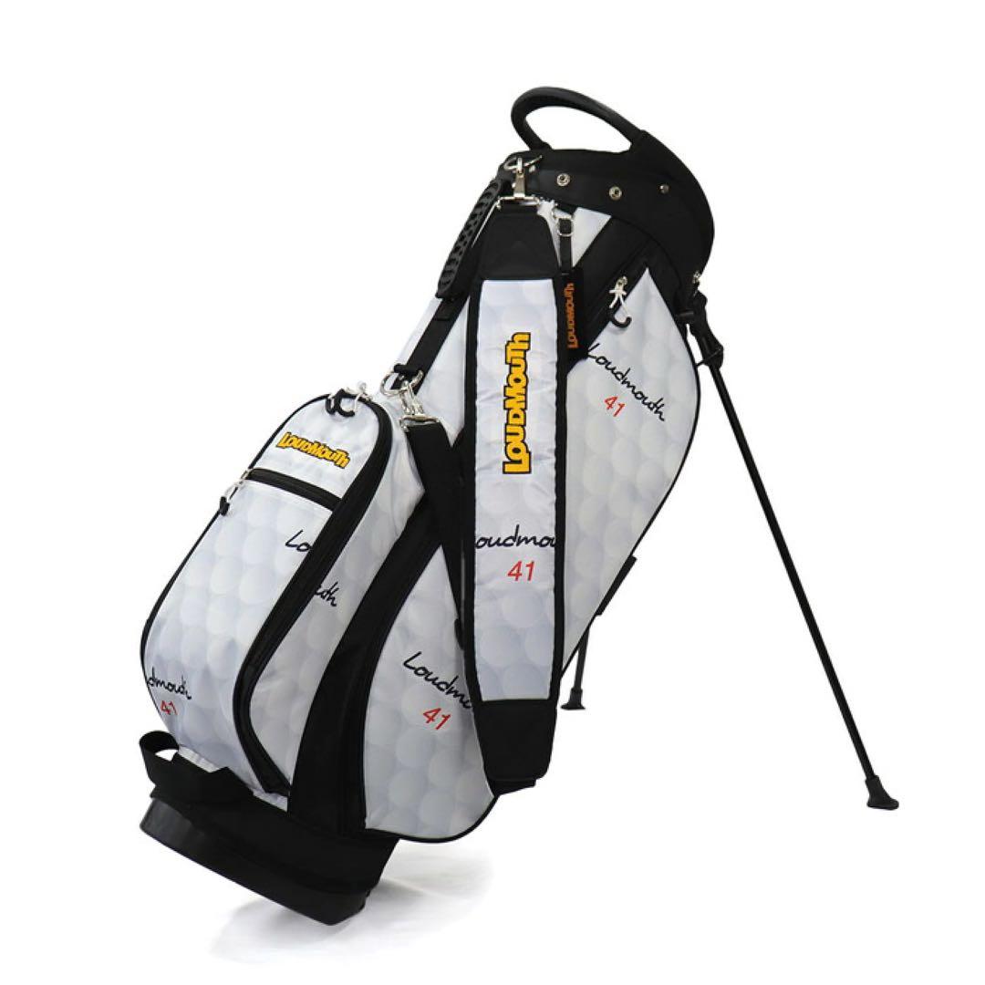 【新品】ラウドマウス キャディバッグ 8.5型 067 ゴルフボール 0031