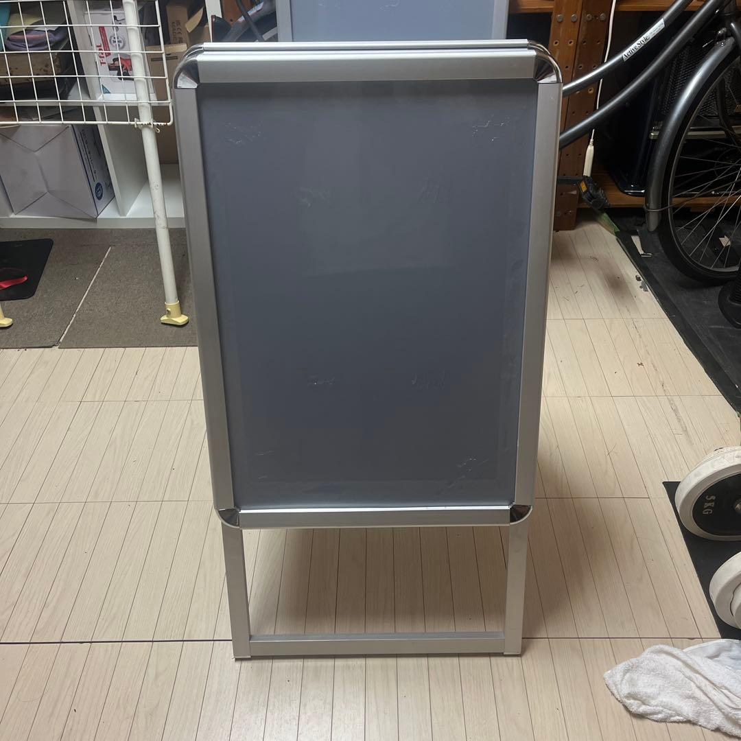 A型看板 アルミ製 グレー　A2サイズ　2個セット