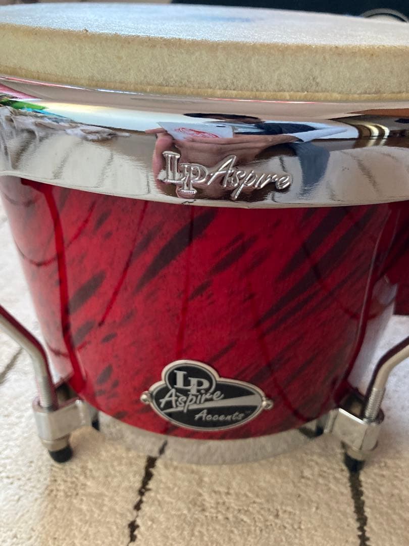 LP Aspire ボンゴ 赤 キャリングバッグ付き　LPA601-RMC