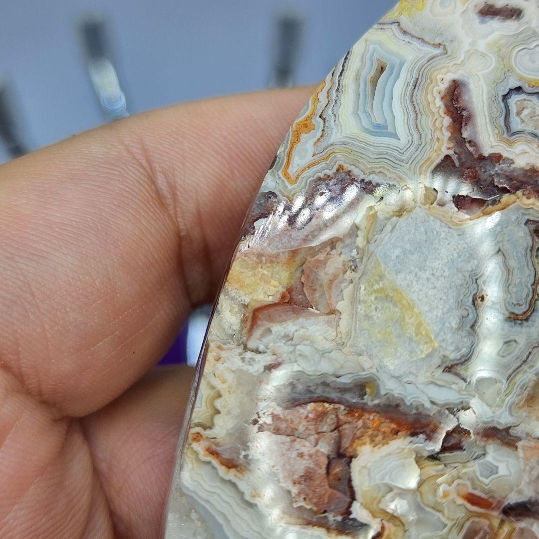 一点物天然石ペアセット クレイジーレースアゲート&マネーアゲート