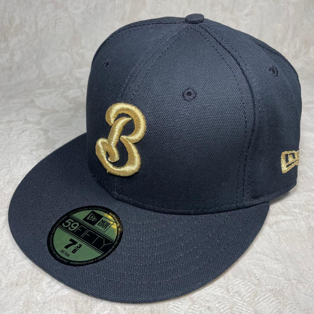未使用！ 横浜ベイスターズ NEW ERA キャップ 旧ロゴ β ベータ 黒 金