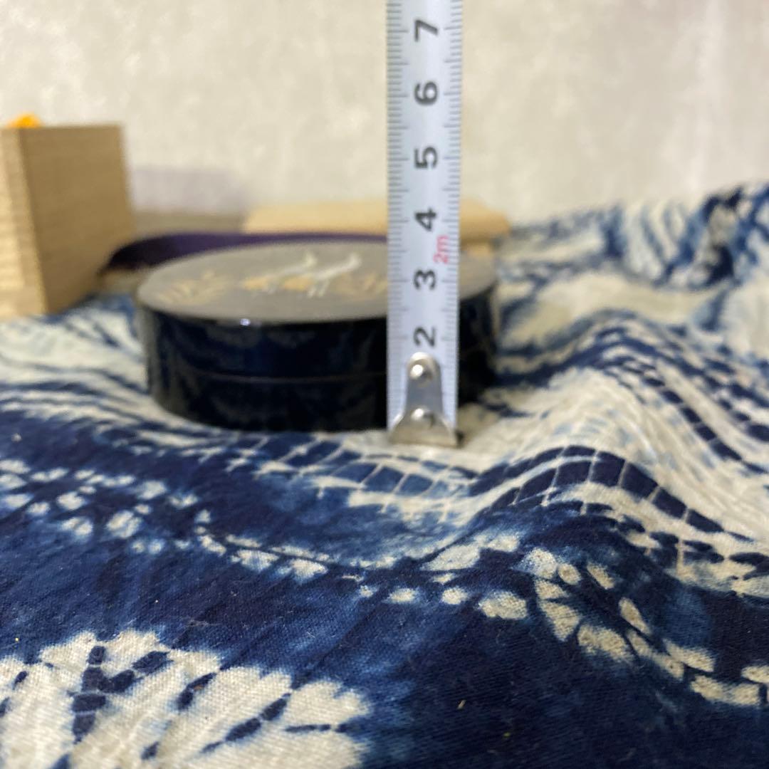 塗師　表正　青貝鶴蒔絵　香合　茶道具