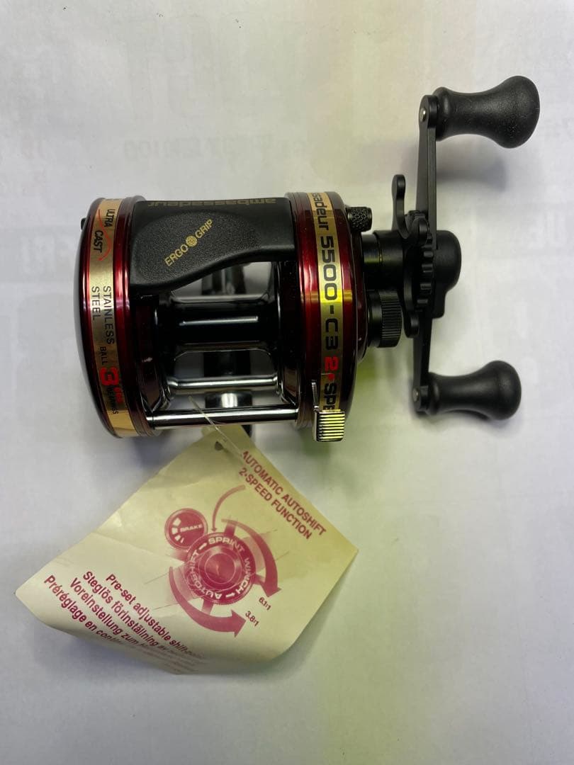 超レアAbu Garcia アンバサダー5500-C3 2 SPEED未使用！！